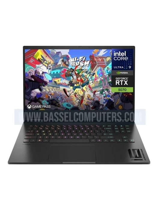 HP Omen 16 Gaming Laptop, Intel Core™ Ultra 9 285h, NVIDIA GeForce RTX 5070 8GB DDR7, 16GB RAM DDR5, 1TB SSD NVMe, 16" 240H, SHADOW BLACK