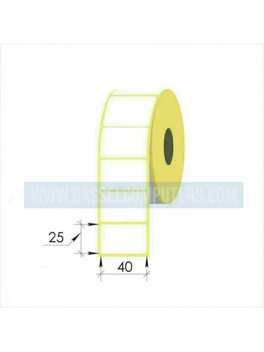 Barcode Label Rolls 40mm x 25mm – 2$ Each