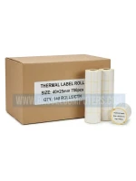 Thermal Label Rolls 40x25mm - Box of 140 Rolls, 700 Labels Per Roll