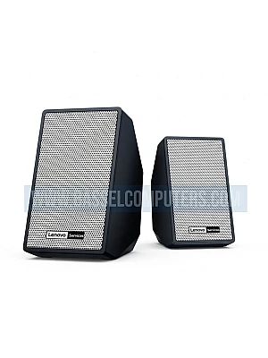 Lenovo Services S-D01 2.0 Desktop Wired Speakers – USB Powered, 3.5mm Audio, Grey