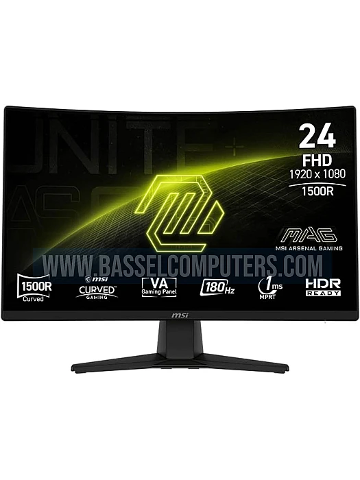 MSI MAG 242C 24" Curved Gaming Monitor – FHD 180Hz, 1ms, VA, FreeSync