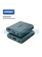Onten OTN-5170 4K HDMI Audio Extractor | HDMI to HDMI, Optical SPDIF & 3.5mm AUX Converter