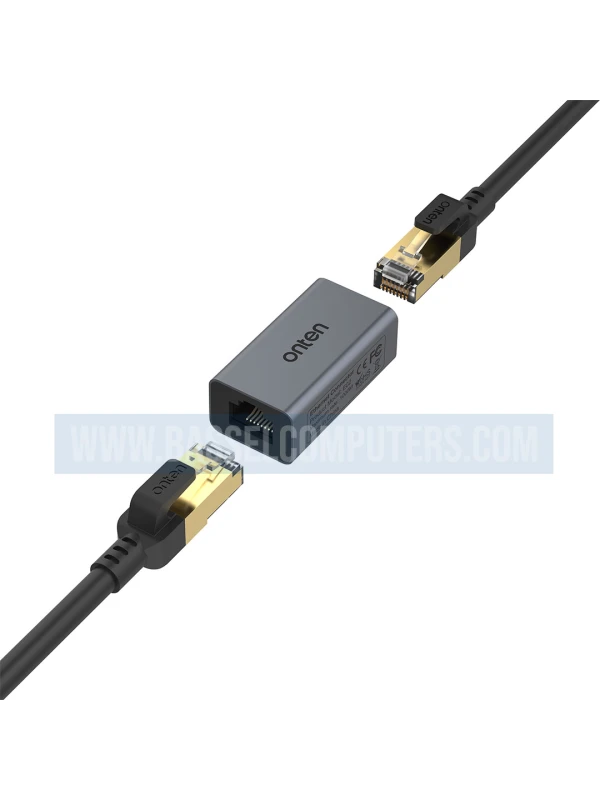 ONTEN E02 Gigabit RJ45 Ethernet Connector Coupler | 1000Mbps LAN Extender
