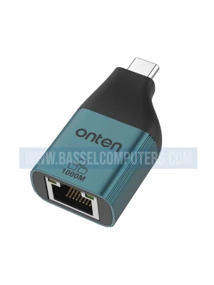 Onten OTN-UC101 USB-C to Gigabit Ethernet Adapter | 1000Mbps RJ45 LAN Network Adapter