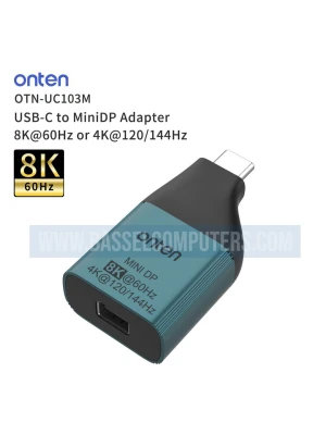 Onten USB-C to Mini DisplayPort Adapter 8K 60Hz / 4K 144Hz | OTN-UC103M