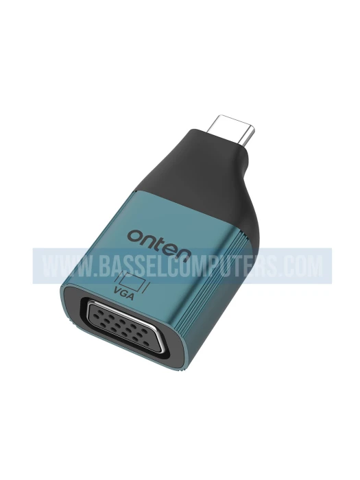 Onten OTN-UC105 USB-C to VGA Adapter | 2K@60Hz Type-C Display Converter
