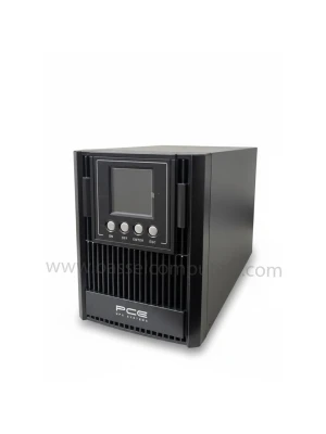 PCE EX1000 1kVA Online UPS (1000VA / 900W) | Double-Conversion | 220–240V | LCD Display