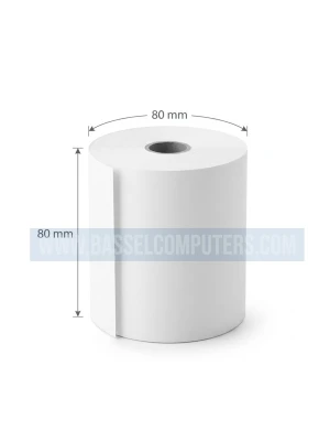 Thermal Receipt Paper Rolls 80x80mm, POS & Cash Register Printer Roll - 2$ Each