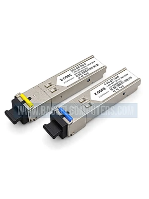 Z-CORE 1.25G BiDi SFP Pair – Single-Mode SC Fiber Transceivers with DDM, 20km (S-GLC-BX20U-S & S-GLC-BX20D-S)