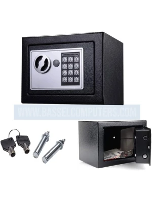 Metal Security Safe T-17 Electronic Safe Box | 8L Capacity | Electronic Keypad & Emergency Keys