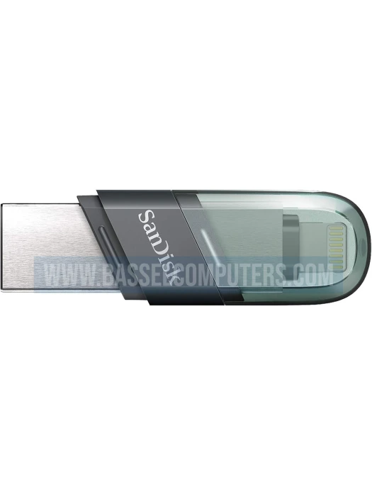 SanDisk iXpand Flash Drive Flip 128GB | USB 3.1 Gen 1 Lightning, USB Drive for iPhone & iPad