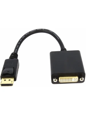 DisplayPort (DP) to DVI Adapter, Display Port to DVI-D Adapter Compatible with Computer, Desktop, Laptop, PC, Monitor, Projector, HDTV - Black DisplayPort (DP) to DVI Adapter, Display Port to DVI-D Adapter Compatible with Computer, Desktop, Laptop, PC, Monitor, Projector, HDTV - Black