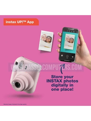 Fujifilm Instax Mini SE Instant Camera with Bonus 10 Pack Mini Film, Purple