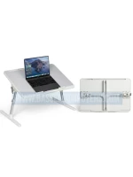 Premium Adjustable Laptop Desk Table – USB Fan, LED Light & USB Hub Included