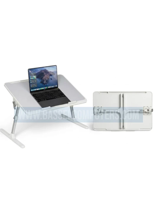 Premium Adjustable Laptop Desk Table – USB Fan, LED Light & USB Hub Included