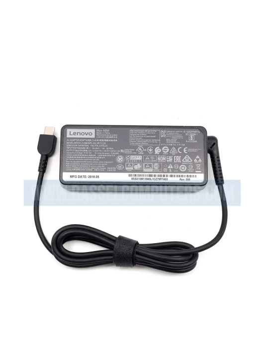 Lenovo original Laptop Charger 20V / 3.25A / 65W - USB-C Power Adapter, Compatible