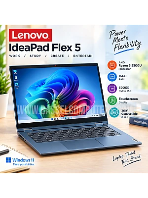 Lenovo IdeaPad Flex 5 14" Ryzen 5 5500U 16GB 500GB SSD Touch Refurbished