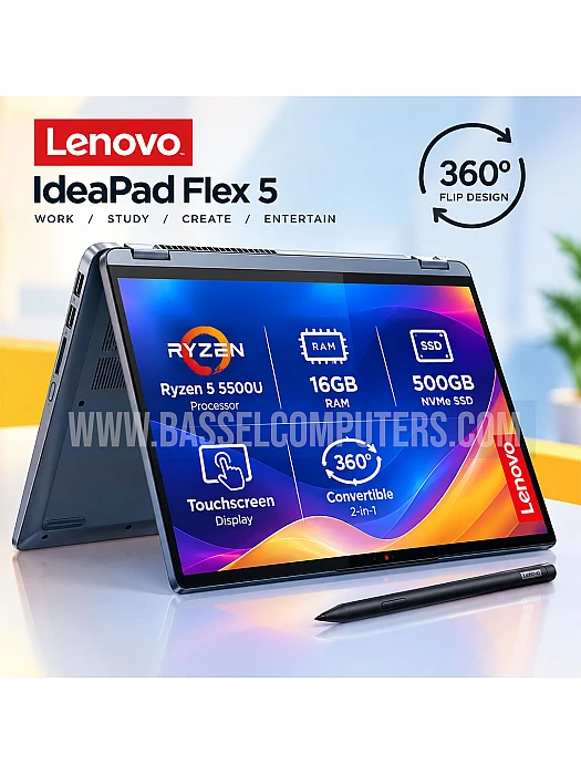 Lenovo IdeaPad Flex 5 14" Ryzen 5 5500U 16GB 500GB SSD Touch Refurbished