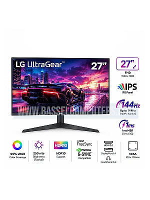 LG UltraGear 27" FHD IPS 144Hz Gaming Monitor