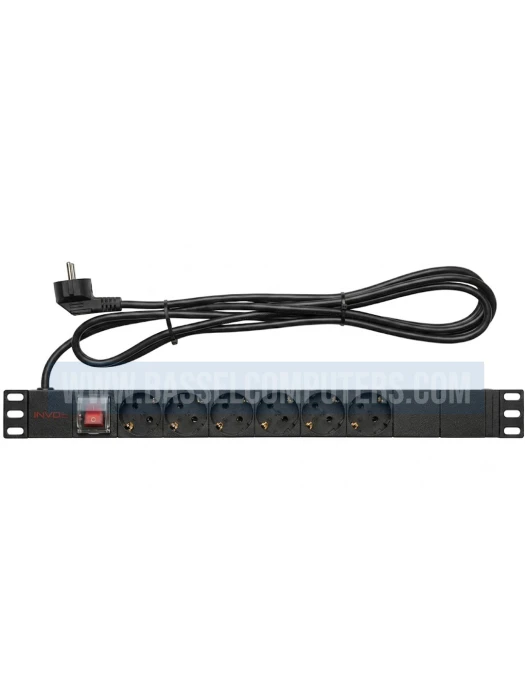 INVO 6-Outlet Rack Mount Power Distribution Unit (PDU) | 16A | 3500W