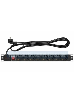 INVO 8-Outlet Rack Mount Power Distribution Unit (PDU) – 16A, 3500W, 19-Inch Rack Power Strip