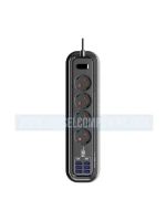 MOXOM 12 IN 1 PD POWER STRIP WITH 4 UNIVERSAL SOCKET, 7 USB, 1 TYPE-C PD