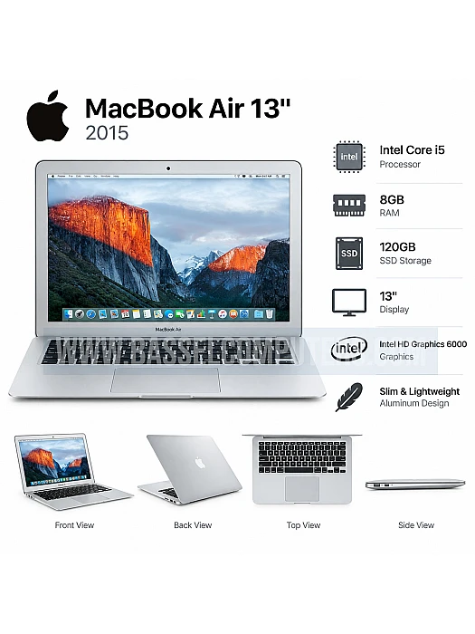 Apple MacBook Air 13" (2015) – Intel Core i5 | 8GB RAM | 120GB SSD Refurbished