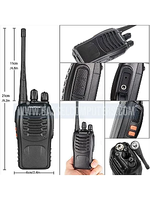 Baofeng BF-888S UHF Two-Way Walkie Talkie | 16 Channel Radio | 2 Per Box