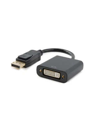 DisplayPort (DP) to DVI Adapter, Gold-Plated Display Port to DVI-D Adapter Compatible with Computer, Desktop, Laptop, PC, Monitor, Projector, HDTV - Black