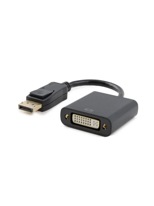 DisplayPort (DP) to DVI Adapter, Gold-Plated Display Port to DVI-D Adapter Compatible with Computer, Desktop, Laptop, PC, Monitor, Projector, HDTV - Black