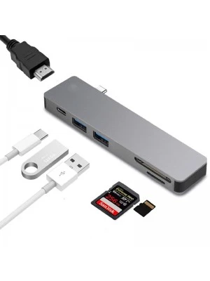 Dual Type-C Multi Function HUB + Charging For MAC Dual Type-C Multi Function HUB + Charging For MAC