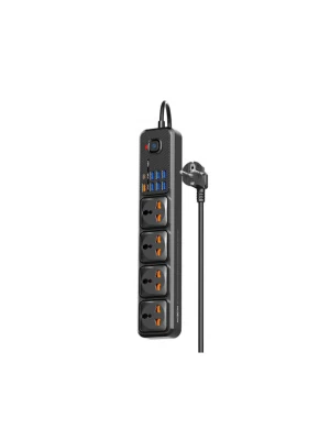 MOXOM 12 IN 1 PD POWER STRIP WITH 4 UNIVERSAL SOCKET, 7 USB, 1 TYPE-C PD