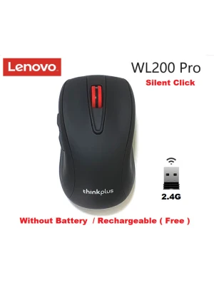 Mouse Lenovo WL200 Pro Wireless, Rechargeable 